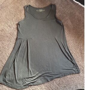 Soma Live Lounge Wear Tank Top Sleeveless Gray Casual Asymmetrical Small